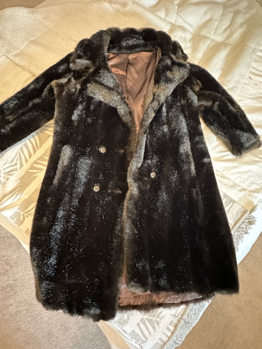 Dark Brown Faux Fur Women's Coat - Royal Minks by Hillmoor